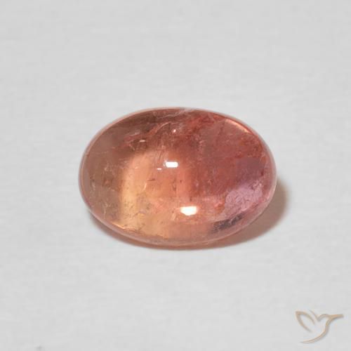 1.26ct Natural Rosado frambuesa turmalina, Ovalada, Transparente