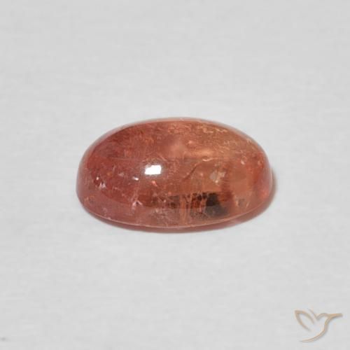 Turmalina Rosado frambuesa natural de 1.26 ct, Ovalada, Transparente