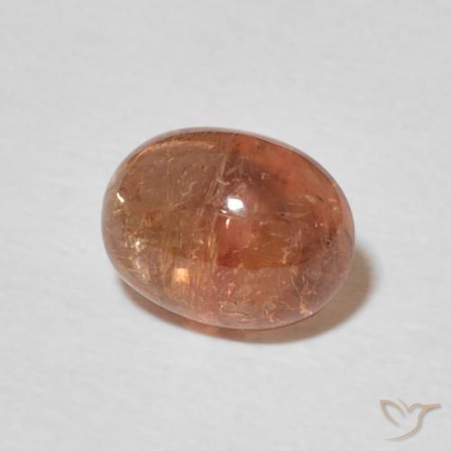 Turmalina Rosado rojizo natural de 1.84 ct, Ovalada, Transparente