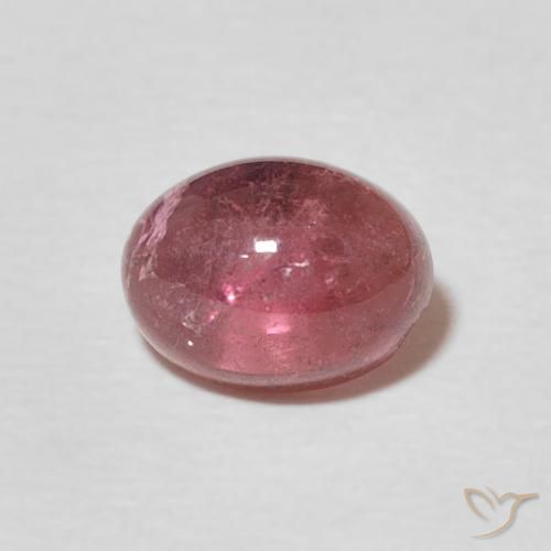 1.43ct Natural Rojo cereza púrpura turmalina, Ovalada, Transparente