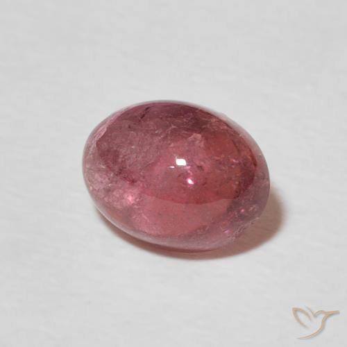 Turmalina Rojo cereza púrpura natural de 1.43 ct, Ovalada, Transparente