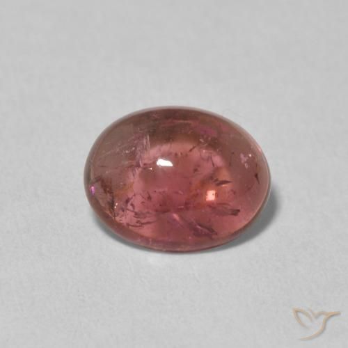 1.60ct Natural Rojo oscuro turmalina, Ovalada, Transparente