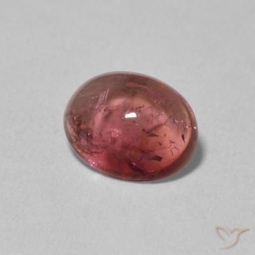 Turmalina Rojo oscuro natural de 1.60 ct, Ovalada, Transparente