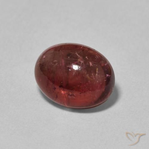 Turmalina Rojo oscuro natural de 2.31 ct, Ovalada, Transparente