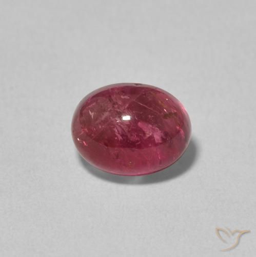 1.74ct Natural Rojo oscuro turmalina, Ovalada, Transparente