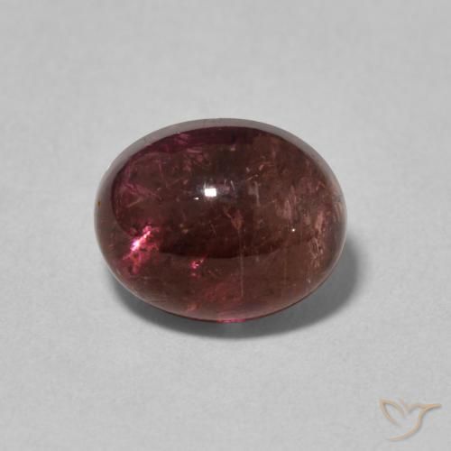 3.01ct Natural Rojo vino turmalina, Ovalada, Transparente