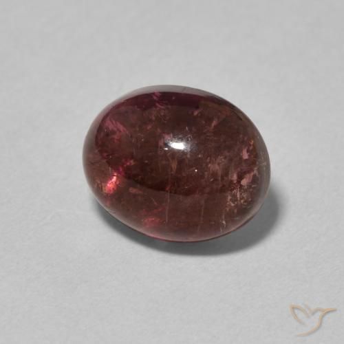Turmalina Rojo vino natural de 3.01 ct, Ovalada, Transparente