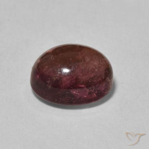 Turmalina Rojo vino natural de 3.01 ct, Ovalada, Transparente