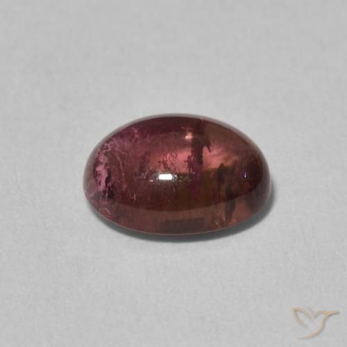 Turmalina Rojo vino intenso natural de 2.19 ct, Ovalada, Transparente