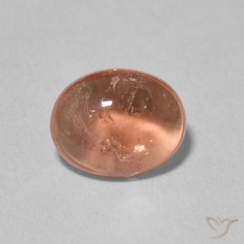 1.89ct Natural Rosado naranja turmalina, Ovalada, Transparente