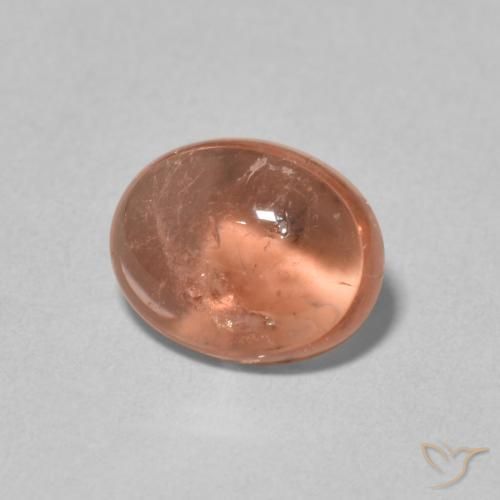 Turmalina Rosado naranja natural de 1.89 ct, Ovalada, Transparente