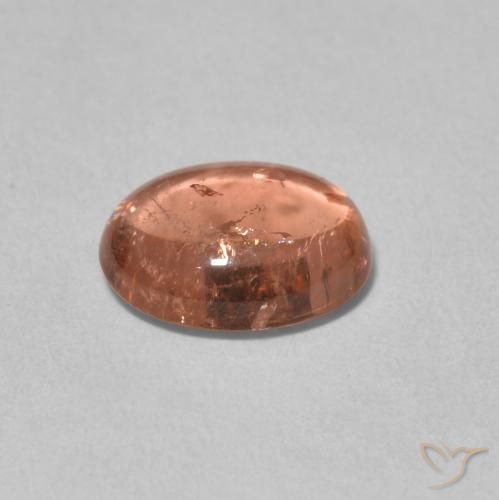 Turmalina Rosado naranja natural de 1.89 ct, Ovalada, Transparente