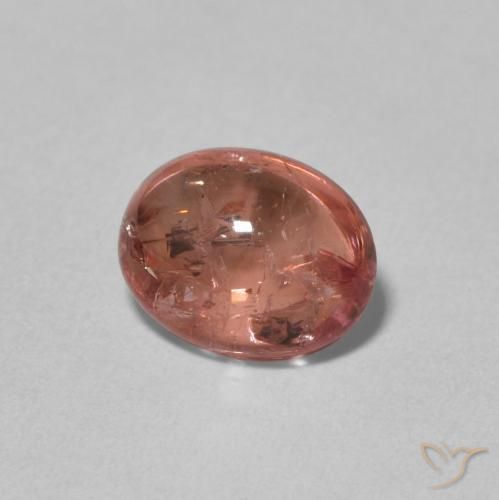 Turmalina Rosa oscuro natural de 1.98 ct, Ovalada, Transparente