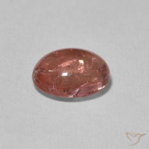 Turmalina Rosa oscuro natural de 1.98 ct, Ovalada, Transparente