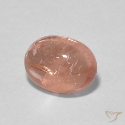 Turmalina Rosado pomelo natural de 1.59 ct, Ovalada, Transparente
