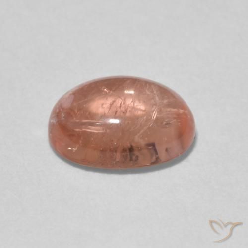 Turmalina Rosado pomelo natural de 1.59 ct, Ovalada, Transparente