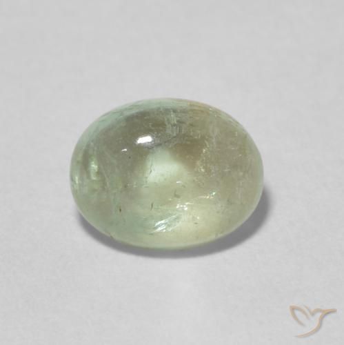 1.52ct Natural Verde claro turmalina, Ovalada, Transparente