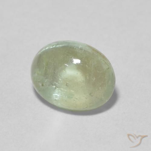 Turmalina Verde claro natural de 1.52 ct, Ovalada, Transparente