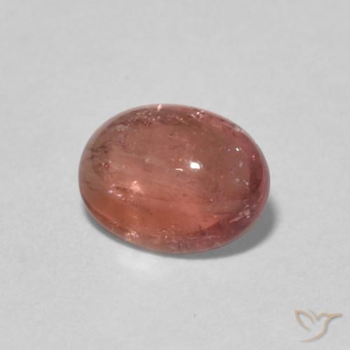 Turmalina Medium Dark-Pink natural de 1.28 ct, Ovalada, Transparente