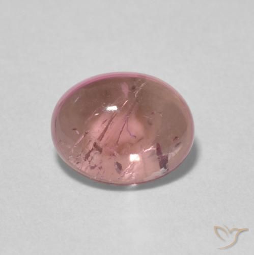 1.44ct Natural Rosado medio turmalina, Ovalada, Transparente