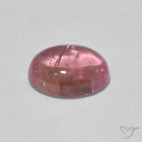 Turmalina Rosado medio natural de 1.44 ct, Ovalada, Transparente