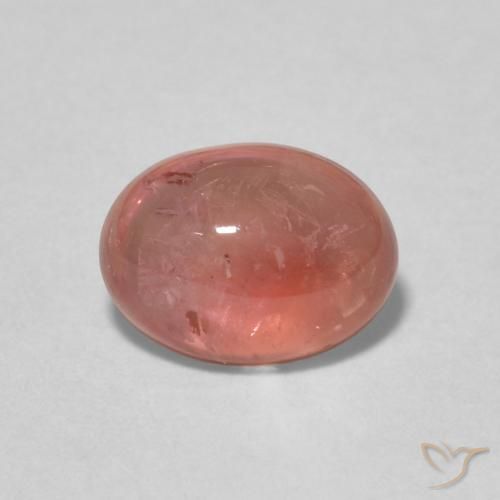 1.51ct Natural Rosado palo de rosa turmalina, Ovalada, Transparente