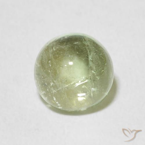 1.47ct Natural Verde claro Turmalina, Redondo, Transparente
