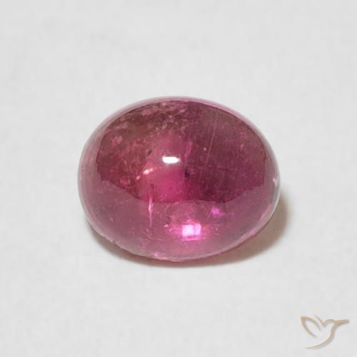 0.79ct Natural Púrpura rojizo turmalina, Ovalada, Transparente