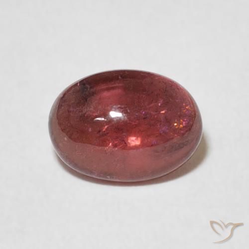 1.35ct Natural Púrpura oscuro turmalina, Ovalada, Transparente