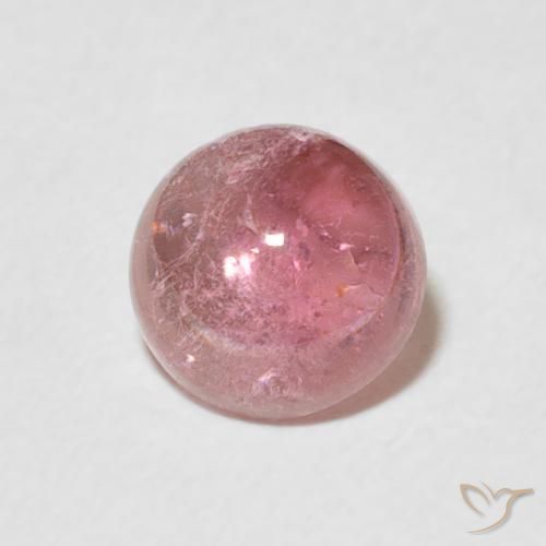 Turmalina Rosado Bubblegum natural de 1.36 ct, Redondo, Transparente