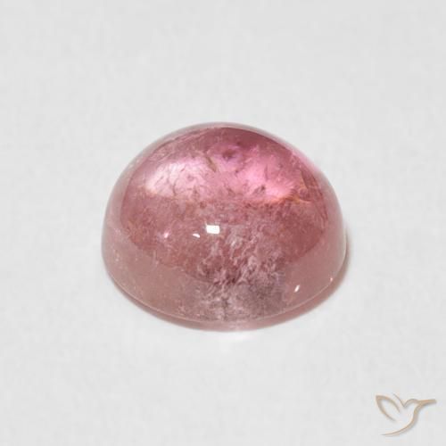 Turmalina Rosado Bubblegum natural de 1.36 ct, Redondo, Transparente