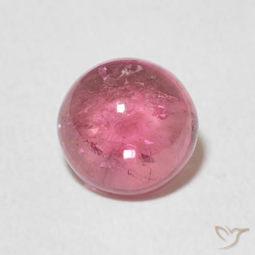 1.26ct Natural Rosado medio Turmalina, Redondo, Transparente