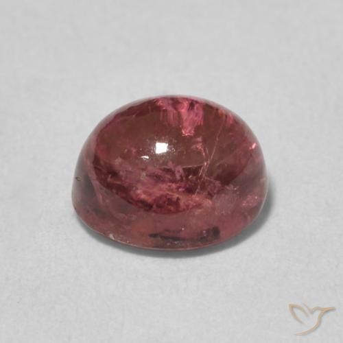 Turmalina Rosado palo de rosa natural de 1.24 ct, Ovalada, Transparente