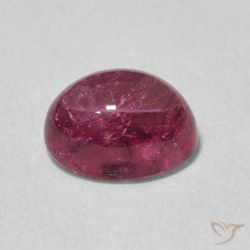 Turmalina Light Merlot Red natural de 1.39 ct, Ovalada, Transparente