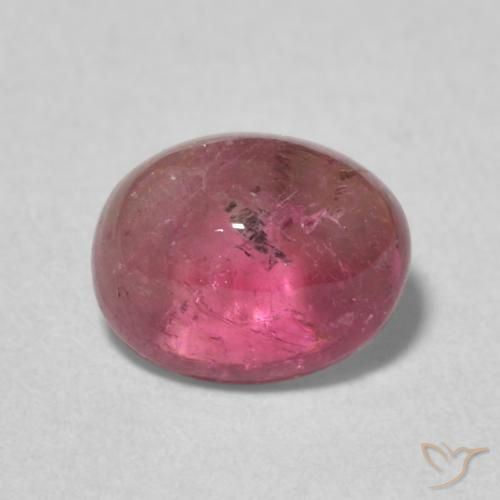 1.41ct Natural Rojo oscuro turmalina, Ovalada, Transparente