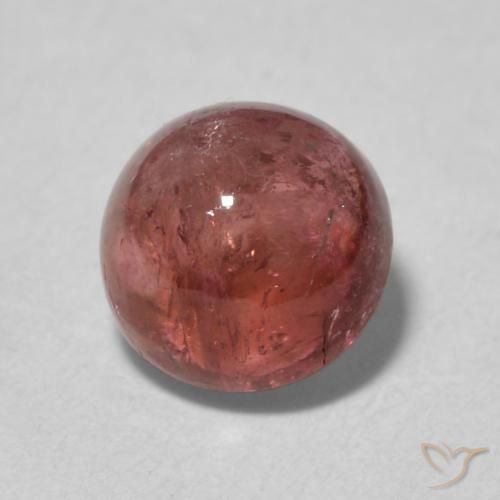 1.64ct Natural Rosado naranja turmalina, Redondo, Transparente, Photo A