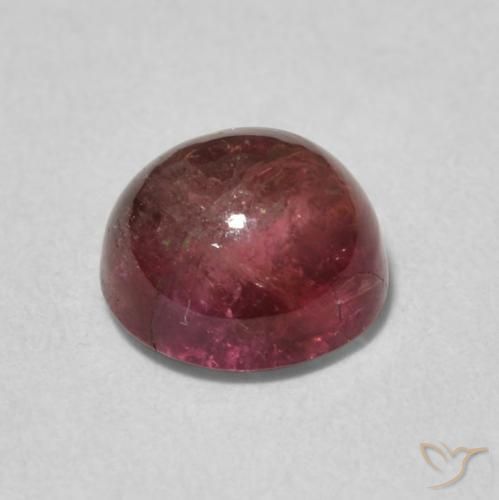 Turmalina Rosado naranja natural de 1.64 ct, Redondo, Transparente