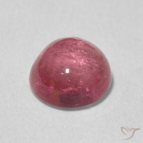 Turmalina Rosado púrpura natural de 1.40 ct, Redondo, Transparente