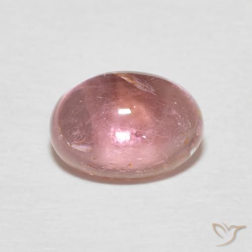 1.60ct Natural Rosado medio turmalina, Ovalada, Transparente