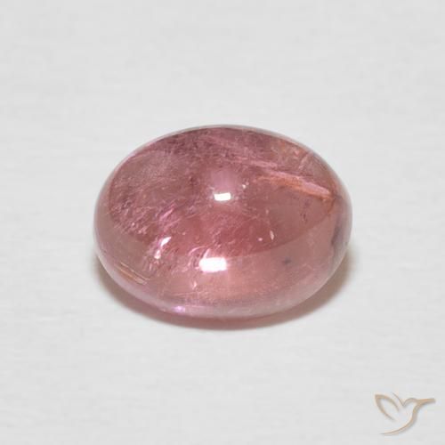 1.67ct Natural Rosado naranja turmalina, Ovalada, Transparente