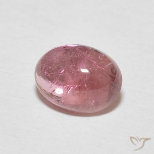Turmalina Rosado naranja natural de 1.67 ct, Ovalada, Transparente