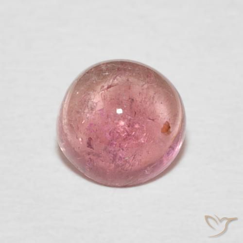 0.97ct Natural Rosado intenso Turmalina, Redondo, Transparente
