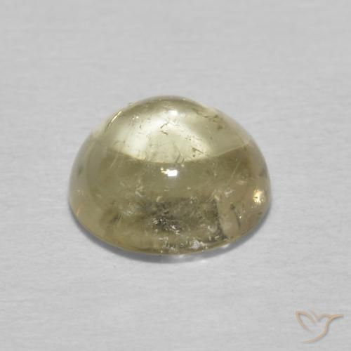 Turmalina Amarillo claro natural de 1.40 ct, Redondo, Transparente