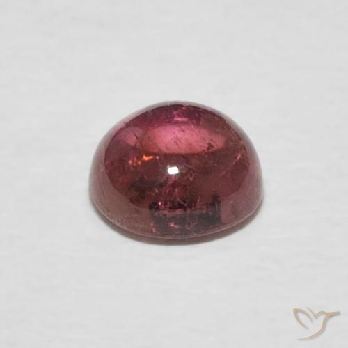 Turmalina Rosado naranja natural de 0.73 ct, Redondo, Transparente