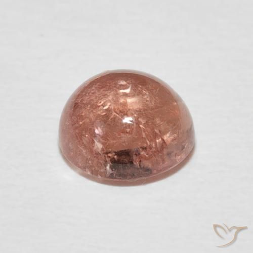 Turmalina Rosado claro natural de 1.50 ct, Redondo, Transparente
