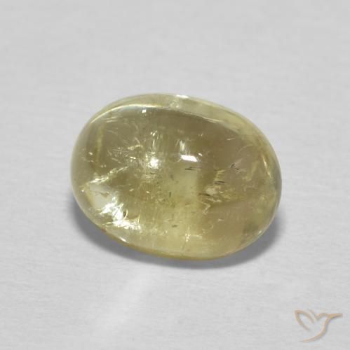 Turmalina Amarillo pálido natural de 1.57 ct, Ovalada, Transparente