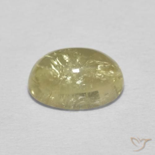 Turmalina Amarillo pálido natural de 1.57 ct, Ovalada, Transparente