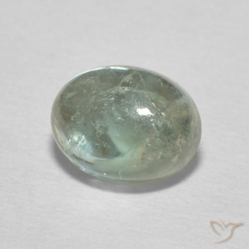 Turmalina Verde muy claro natural de 1.96 ct, Ovalada, Transparente