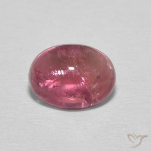 1.31ct Natural Rosado medio turmalina, Ovalada, Transparente