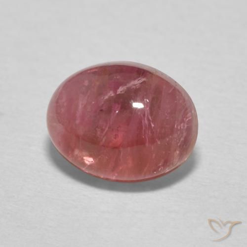 Turmalina Rosa oscuro natural de 1.79 ct, Ovalada, Transparente